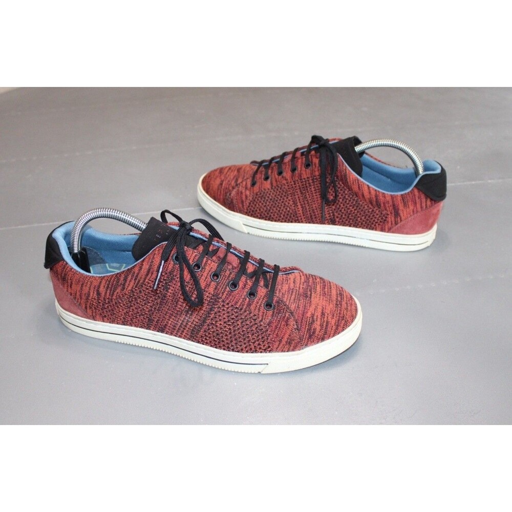 TED BAKER LONDON Chinat Red Black Knit Sneakers Men’s US 8.5 EU 41.5 Casual